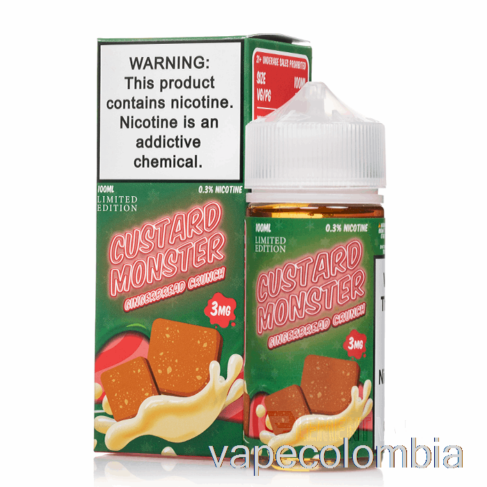 Vape Recargable Gingerbread Crunch - Natillas Monstruo - 100ml 3mg